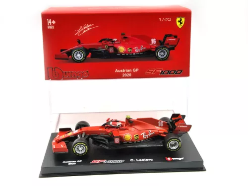Ferrari SF1000 F1 #16 - Austrian GP (2020) - Charles Leclerc - PILÓTÁVAL -  Bburago - 1:43