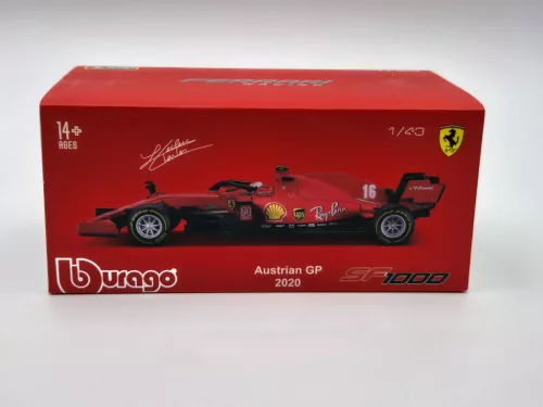 Ferrari SF1000 F1 #16 - Austrian GP (2020) - Charles Leclerc - PILÓTÁVAL -  Bburago - 1:43