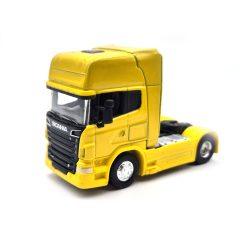   Scania R730 V8 Tractor Truck 2-Assi (2011) - sárga - kamion -   Welly - 1:64
