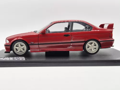 BMW E36 M3 coupe (1994) piros streetfighter - Solido - 1:18 1/18 modellautó modell autó
