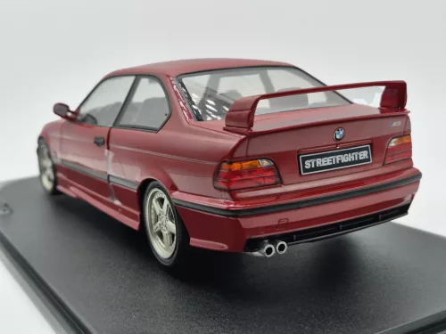BMW E36 M3 coupe (1994) piros streetfighter - Solido - 1:18 1/18 modellautó modell autó