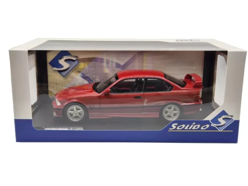 BMW E36 M3 coupe (1994) piros streetfighter - Solido - 1:18 1/18 modellautó modell autó