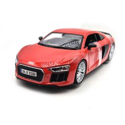 Audi R8 V10 Plus coupe piros (2015) - Maisto - 1:24