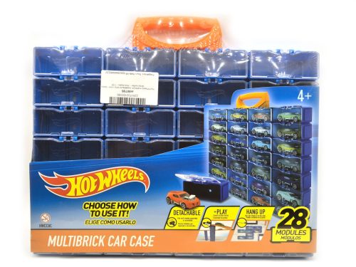 Hot Wheels multibrick modellautó tartó vitrin - táska tároló koffer -  Hotwheels - 1:64
