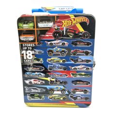   Fém Hot Wheels tároló doboz koffer táska tároló - 18 db 1:64 autó számára -  Hot Wheels - 1:64