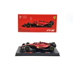   Ferrari F1-75 Scuderia F1 #55 (2022) - Carlos Sainz - PILÓTÁVAL -  Bburago - 1:43