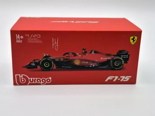 Ferrari F1-75 Scuderia F1 #55 (2022) - Carlos Sainz - PILÓTÁVAL -  Bburago - 1:43