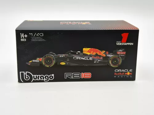 Red Bull F1 RB18 Team Oracle #1 (2022) - Max Verstappen - PILÓTÁVAL -  Bburago - 1:43