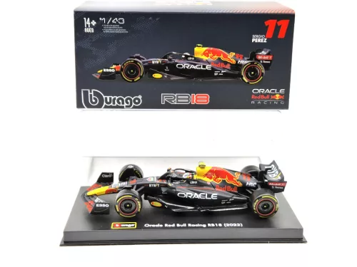 Red Bull F1 RB18 Team Oracle #11 (2022) - Sergio Perez - PILÓTÁVAL -  Bburago - 1:43