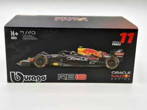 Red Bull F1 RB18 Team Oracle #11 (2022) - Sergio Perez - PILÓTÁVAL -  Bburago - 1:43