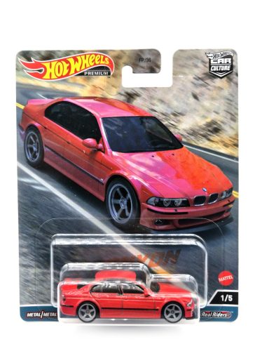 BMW E39 M5 (2001) - piros -  Hotwheels - 1:64