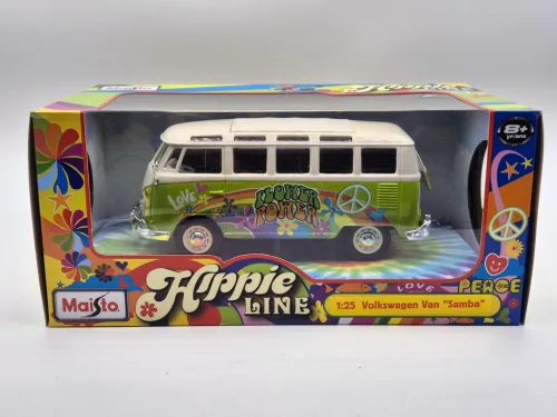 Volkswagen VW T1 Hippie Line Samba -  Maisto - 1:24
