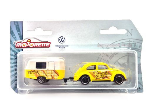 Volkswagen VW Beetle Bogár lakókocsival lakókocsi (1951) -  Majorette - 1:64