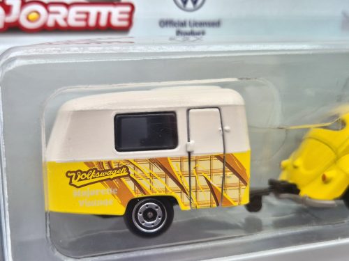 Volkswagen VW Beetle Bogár lakókocsival lakókocsi (1951) -  Majorette - 1:64