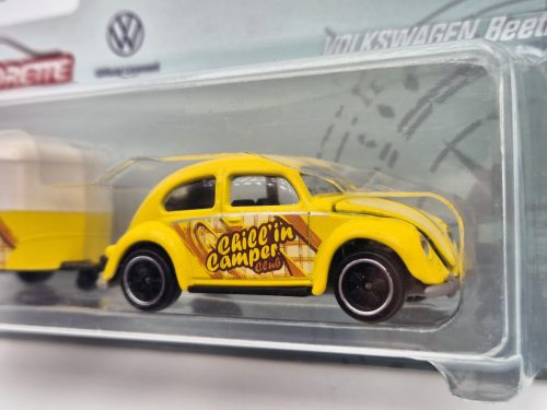 Volkswagen VW Beetle Bogár lakókocsival lakókocsi (1951) -  Majorette - 1:64