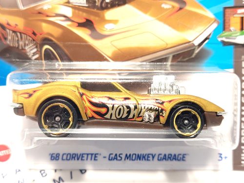 HW Dream Garage - 5/5 - '68 Chevrolet Corvette - Gas Monkey Garage -  Hotwheels - 1:64