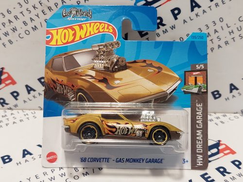 HW Dream Garage - 5/5 - '68 Chevrolet Corvette - Gas Monkey Garage -  Hotwheels - 1:64