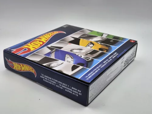 Hot Wheels 6 darabos szett - Jaguar F-Type Project 7 / BMW M4 / Audi RS 5 Coupe / Mercedes AMG GT / Porsche 911 GT3 RS / Alpine A110 -  Hotwheels - 1:64