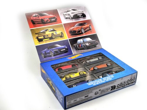 Hot Wheels 6 darabos szett - BMW 2002 / Mercedes Benz A-class / Audi R8 Spyder / Porsche 934 RSR / Jaguar F-Type / Aston Martin DB10 -  Hotwheels - 1:64