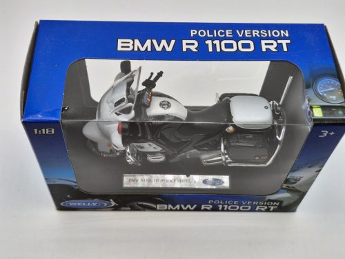 BMW R1100 RT rendőrmotor - police -  Welly - 1:18 1/18 modellautó modell motor