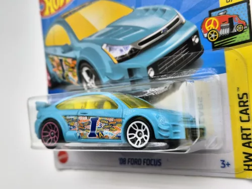 HW Art Cars - 8/10 - Ford Focus (2008) -  Hotwheels - 1:64