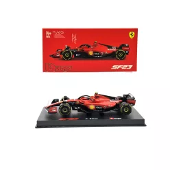   Ferrari SF-23 Team Scuderia F1 #55 (2023) - Carlos Sainz - PILÓTÁVAL -  Bburago - 1:43