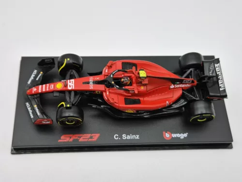 Ferrari SF-23 Team Scuderia F1 #55 (2023) - Carlos Sainz - PILÓTÁVAL -  Bburago - 1:43