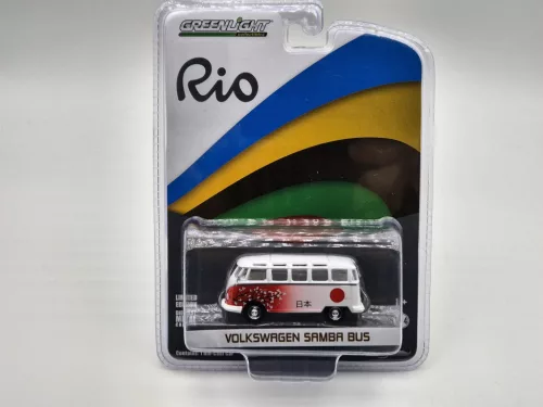 Volkswagen VW Samba Bus - Rio Olympics (2016) -  Greenlight - 1:64