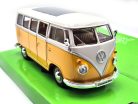 Volkswagen VW T1 Transporter Classis bus (1962) - sárga/fehér -  Welly - 1:24