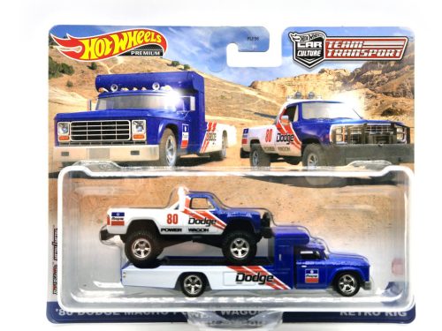 Hot Wheels Team Transport - Dodge Macho Power Wagon - Retro Rig Truck -  Hotwheels - 1:64