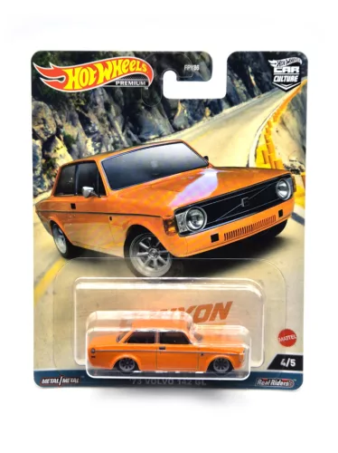 Hot Wheels Premium - Volvo 142 GL  - narancs -  Hotwheels - 1:64
