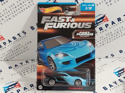 Hot Wheels Fast and Furious - Halálos iramban - Mazda RX-8 -  Hotwheels - 1:64