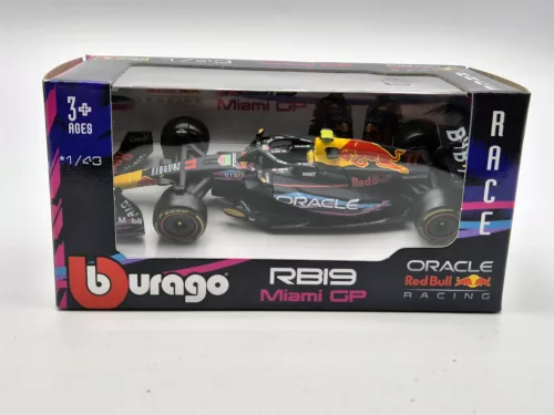 Red Bull RB19 Team Oracle F1 #11 (2023) - Miami GP - Sergio Perez -  Bburago - 1:43