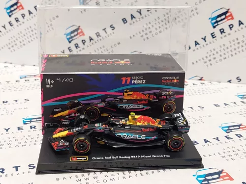 Red Bull RB19 Team Oracle F1 #11 (2023) - Miami GP - Sergio Perez - PILÓTÁVAL -  Bburago - 1:43
