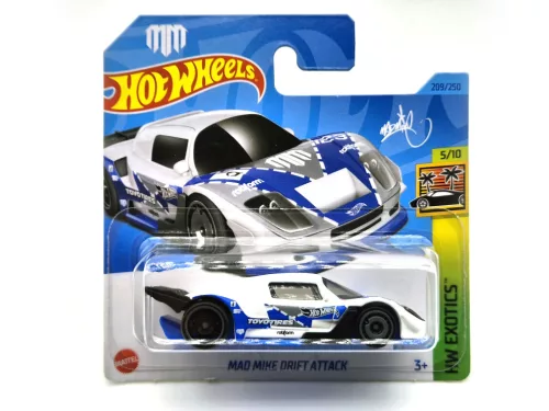 HW Exotics - 5/10 - Mad Mike Drift Attack -  Hotwheels - 1:64