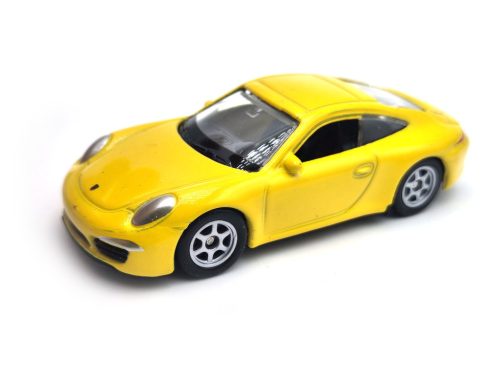 Porsche Carrera 4S 911 - sárga -  Welly - 1:64