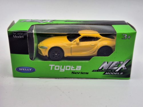 Toyota Supra - sárga -  Welly - 1:64