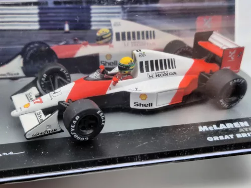 McLaren MP4/5B F1 #27 (1990) - British GP - Ayrton Senna - PILÓTÁVAL -  Edicola - 1:43