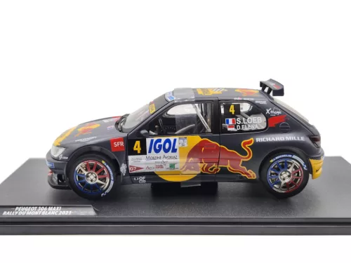 Peugeot 306 - Red Bull - Rally Mont Blanc #4 (2021) - Sebastien Loeb - Daniel Elena -  Solido - 1:18 1/18 modellautó modell autó