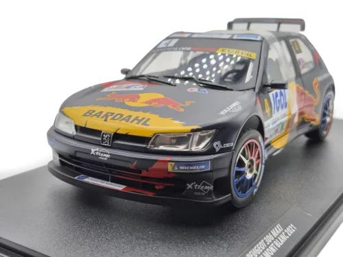 Peugeot 306 - Red Bull - Rally Mont Blanc #4 (2021) - Sebastien Loeb - Daniel Elena -  Solido - 1:18 1/18 modellautó modell autó