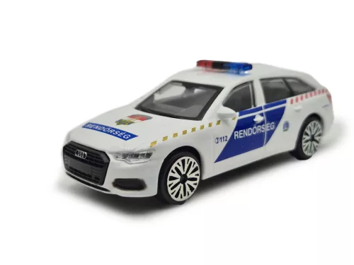 Audi A6 Avant rendőrautó -  Bburago - 1:43