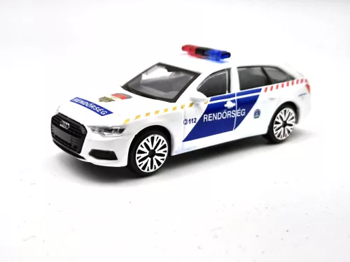 Audi A6 Avant rendőrautó -  Bburago - 1:43