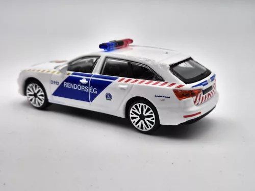 Audi A6 Avant rendőrautó -  Bburago - 1:43