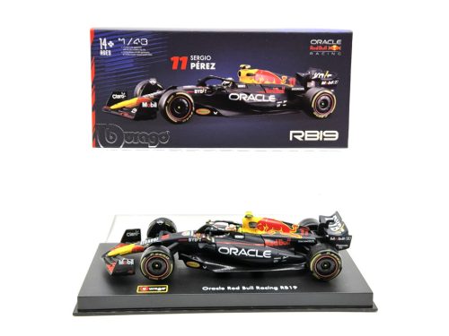 Red Bull RB19 Team Oracle F1 #11 (2023) - Sergio Perez - PILÓTÁVAL - Bburago - 1:43