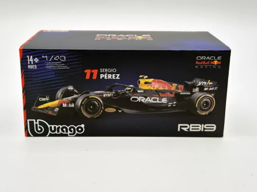 Red Bull RB19 Team Oracle F1 #11 (2023) - Sergio Perez - PILÓTÁVAL - Bburago - 1:43