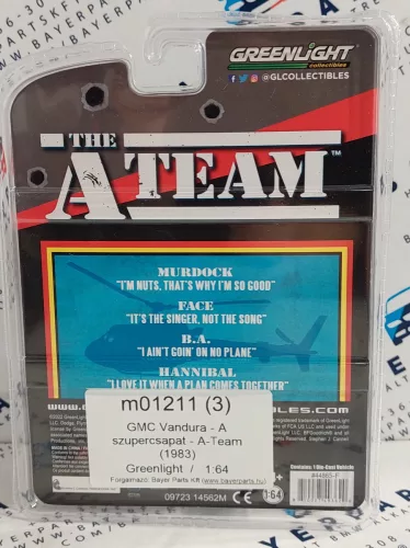 GMC Vandura - A szupercsapat - A-Team (1983) - Greenlight - 1:64