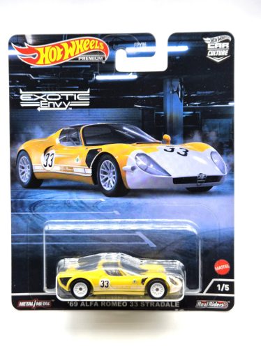 Hot Wheels Premium - Exotic Envy - Alfa Romeo 33 Stradale (1969) - Hot Wheels - 1:64