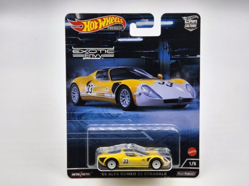 Hot Wheels Premium - Exotic Envy - Alfa Romeo 33 Stradale (1969) - Hot Wheels - 1:64