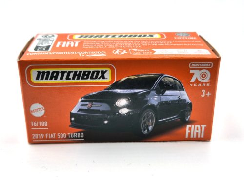 Fiat 500 Turbo (2019) - 16/100 - Matchbox - 1:64