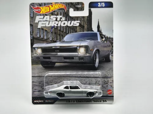 Hot Wheels Premium - Fast and Furious - Halálos iramban 3/5 - Chevrolet Chevy Nova SS (1970) - Hot Wheels - 1:64